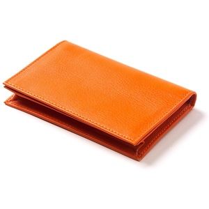 Clava Orange Leather Card Holder